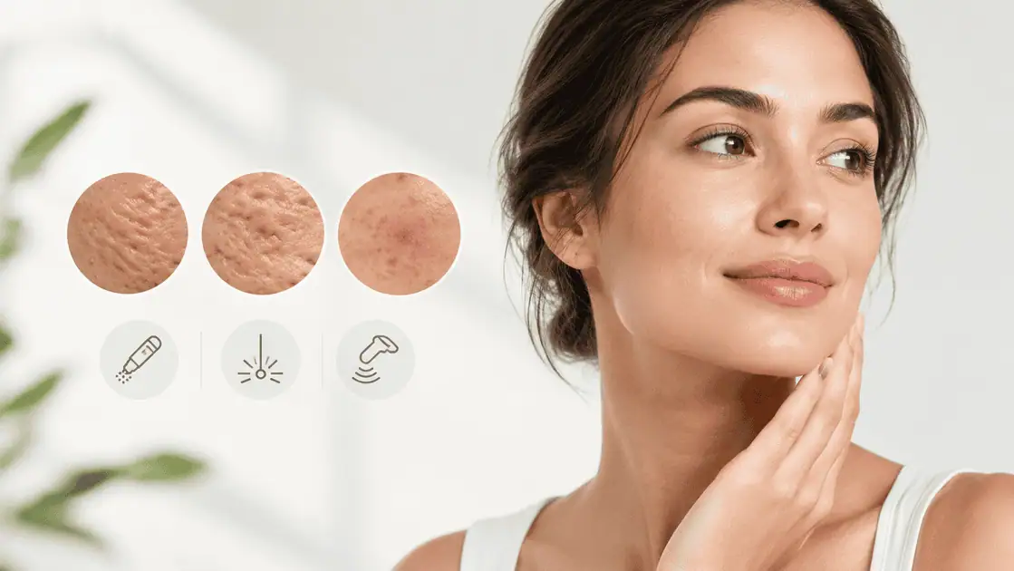 Acne scar treatment options for improving skin texture and reducing acne scars